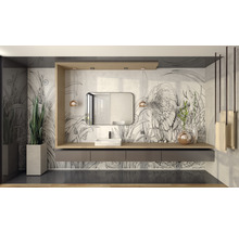 Spegel med belysning CORDIA Tender Line svart matt 60x80 cm TENDER08000600B