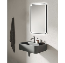 Spegel med belysning DSK Juno svart 2.0 45x75 cm neutralvit LED