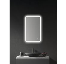 Spegel med belysning DSK Chrystal Juno 2.0 vit 45x75 cm neutralvit LED