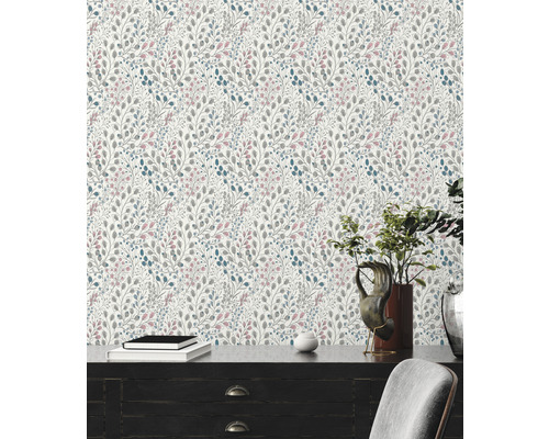 Tapet med bladmönster för väggdekoration