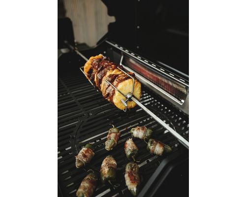 Grill med ananas och baconlindade jalapeños