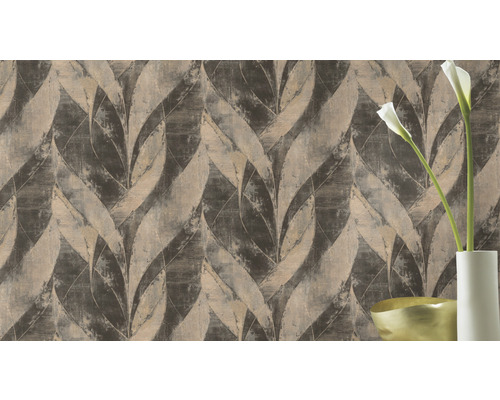 Tapet med bladmönster för väggdekoration