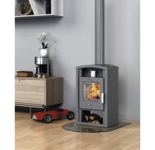 Braskamin ACCENTE Umeå svart stål specialkeramik 6 kW 105901-thumb-4