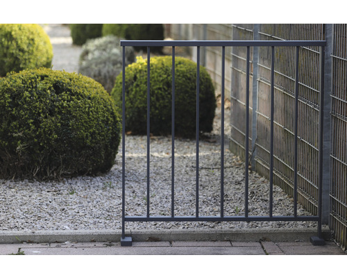 Trädgårdsstaket av metall i trädgården