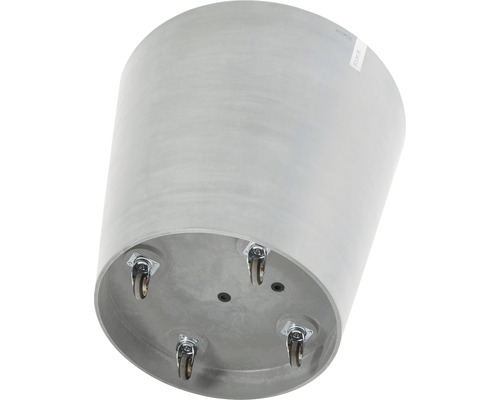 Blomkruka av plast med hjul