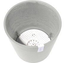 Blomkruka ECOPOTS Amsterdam Ø40x35cm vitgrå