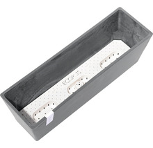 Blomkruka ECOPOTS Bruges 55x17x17cm grå