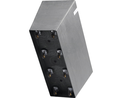 Rektangulär blomlåda med hjul för enkel transport