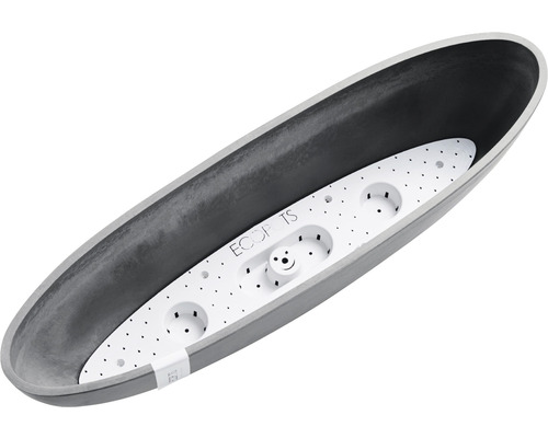 Ecopots planteringskärl i avlång form med bevattningsinsats