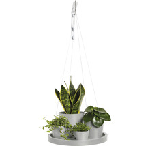Krukfat ECOPOTS hängade Ø36x3cm vitgrå