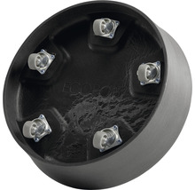 Krukfat ECOPOTS med hjul Ø28,7x28,7x8,3cm mörkgrå