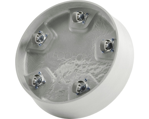 Ecofpots blomkruka med hjul underifrån