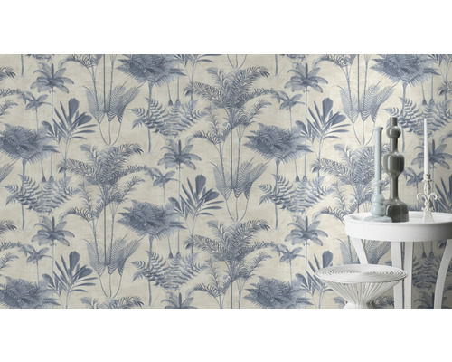 Tapet med palmmönster för väggdekoration