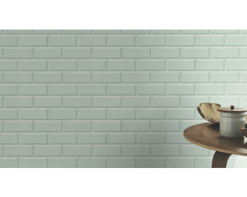 Väggplattor i tunnelbanestil med blank yta