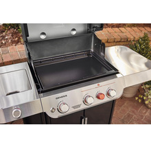 Weber Genesis gasolgrill med öppet lock och stekbord