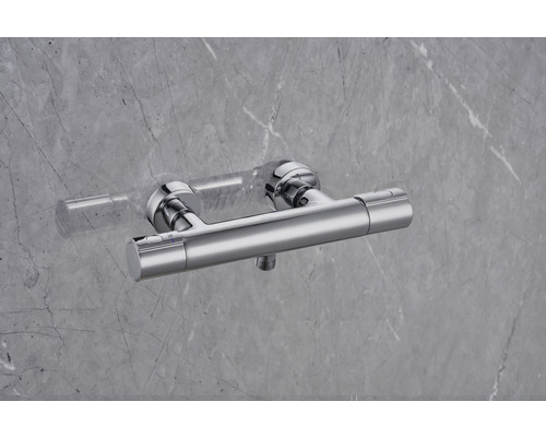 Duschblandare för väggmontage av metall