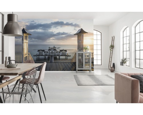 Vardagsrum med fototapet Ostseebad Sellin på Rügen