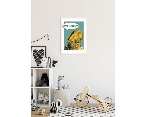 Dekorerat barnrum med Star Wars-filmaffisch