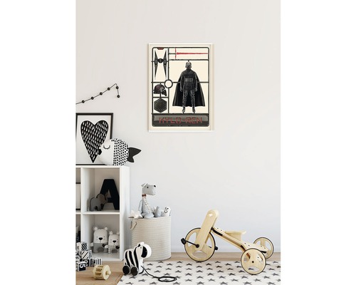 Barnrum med Kylo Ren väggmålning och leksaker