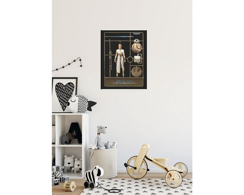Affisch med Star Wars-motiv i barnrummet