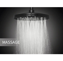Duschhuvud med massagefunktion och vattenstråle