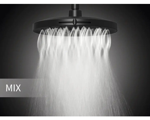 Takdusch med vattenstråle