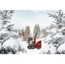 AL-KO snöslunga framför vinterlandskap