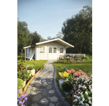 Trädgårdshus PALMAKO Helena inkl. golv, fönster 41,0m² (24,6m²) 510x510cm obehandlad-thumb-4