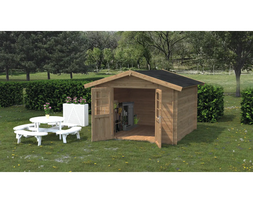 Friggebod PALMAKO Lotta 11m² (7,3m²) 276x276cm impregnerad brun Friggebod PALMAKO Lotta 11m² (7,3m²) 276x276cm impregnerad brun