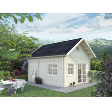 Attefallshus PALMAKO Kendra 19,9m² (inv.18,4 + 17,6m²) inkl. golv 399x499cm obehandlad