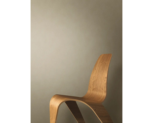 Trästol med böjd design