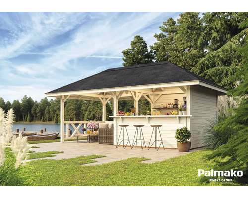 Paviljong PALMAKO Bianca 16,6m² 588x300cm natur