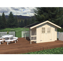 Förråd PALMAKO Markus 6,5m² inkl. golv 352x239cm doppimpregnerad