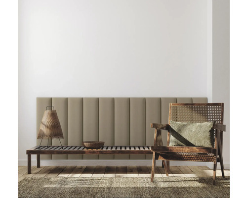 Textilpanel Velvet beige 60x15cm