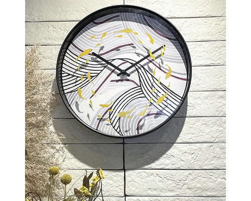Väggklocka med fiskdesign för inredning