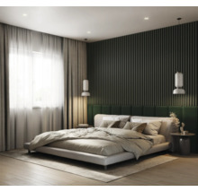 Dekorpanel Linea slim 3 grön/svart 15x265cm
