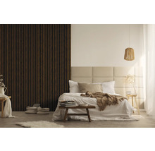Dekorpanel Linea slim 3 valnöt/svart 15x265cm