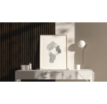 Dekorpanel Linea slim 3 valnöt/svart 15x265cm