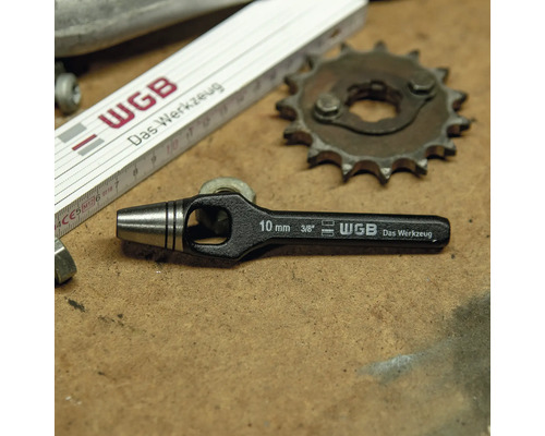 Läderpunsch 10 mm med WGB-logotyp