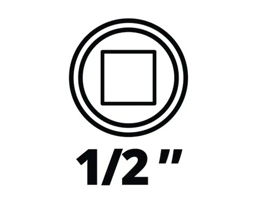 Symbol för ett verktyg med 1/2-tumsdrift