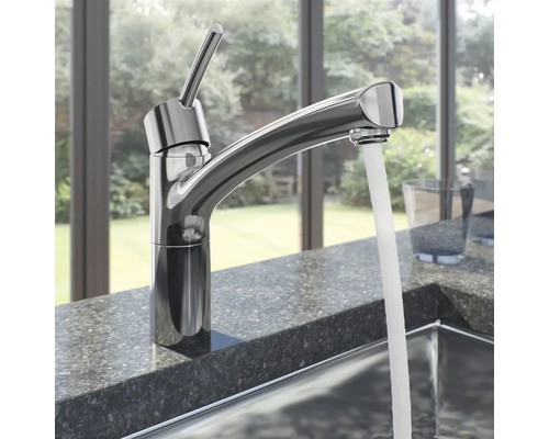 Köksblandare med rinnande vatten