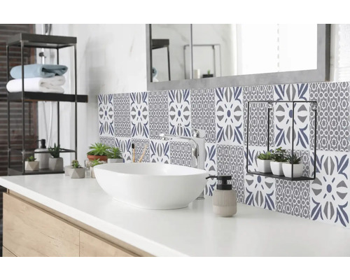 Väggplatta D-C-FIX Cubia blue 15,25x15,25cm