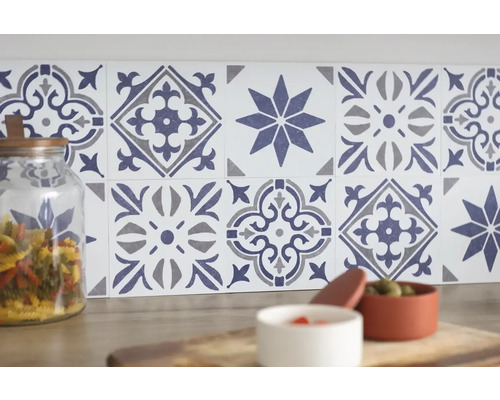 Väggplatta D-C-FIX Alia blue 15,25x15,25cm