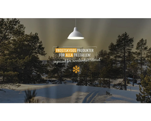 Frostskyddsprodukter för alla tillfällen, anpassade för nordiskt klimat