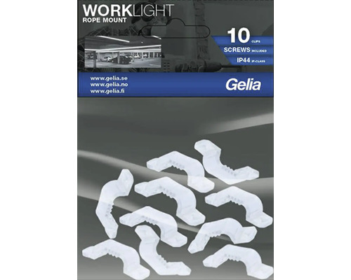 Gelia Worklight kabelhållare, set om tio stycken