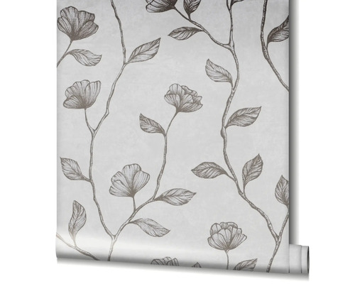 Tapetrulle med blommönster