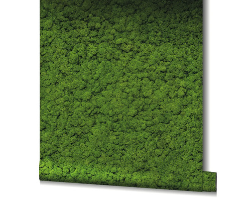 Tapetrulle med mossmotiv