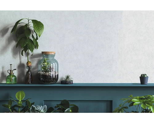 Dekorativa krukväxter och blomkrukor på en hylla