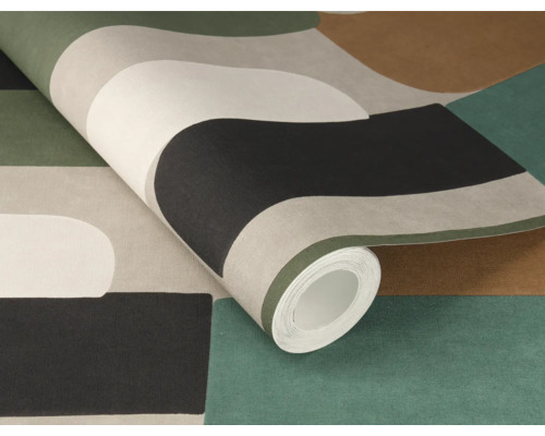 Tapetrulle med geometriskt mönster