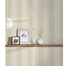 Tapet A.S CRÉATION Randig beige 10,05x0,53m